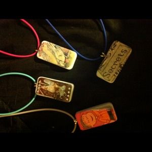 customized domino necklaces .