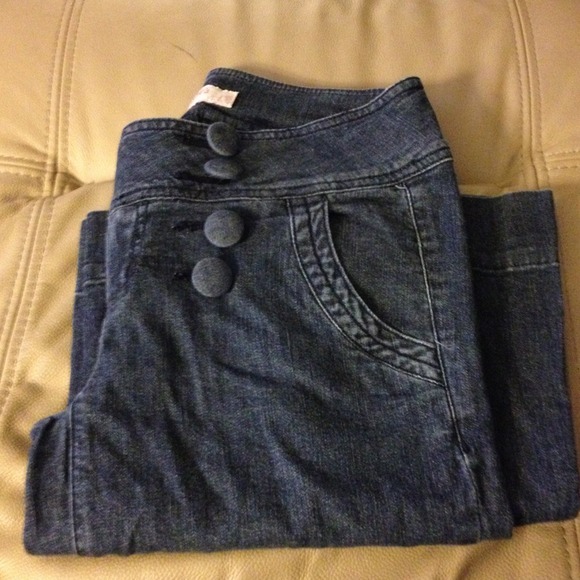 Wide leg denim