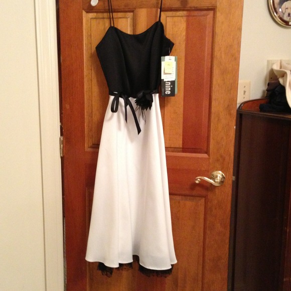 Beautiful black/white dress social dress - Picture 1 of 3