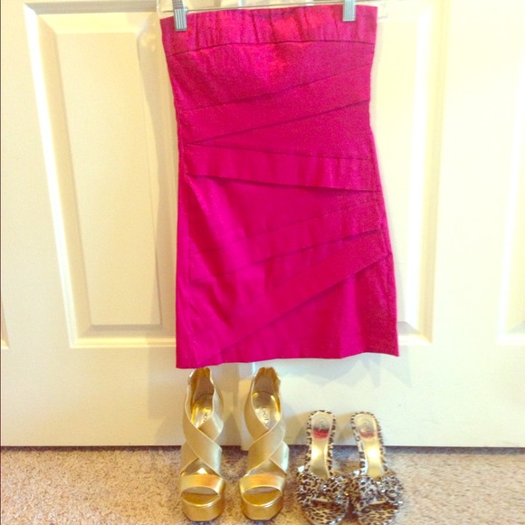 Gorg Fuschia Pink Party Dress - Eye Catcher - fab