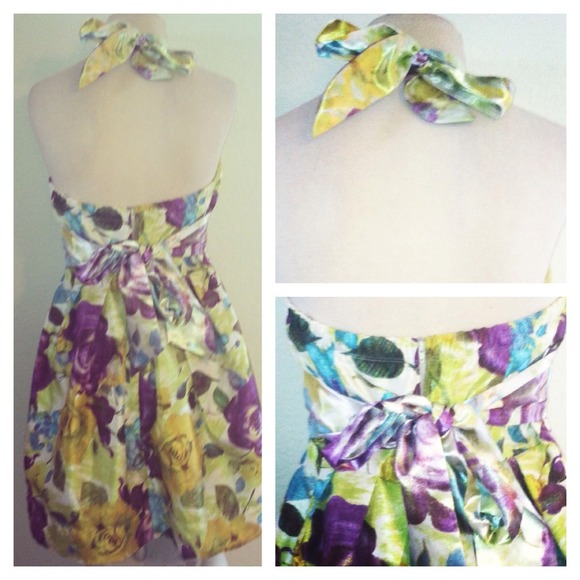 Floral Halter Dress - look like royalty! 👸👑 - Picture 2 of 4
