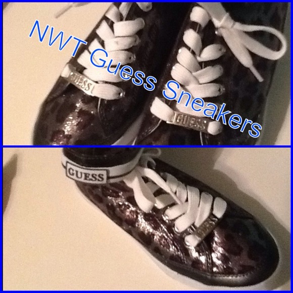 60% Off Retail Animal Print Metallic Sneakers