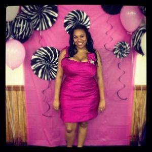 Fuchsia party dress!