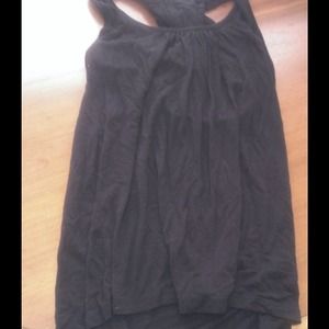 Black Tank w/ ruffles on back (Cha-Cha Vente)