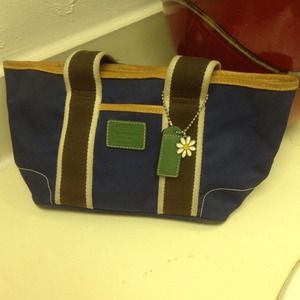 Authentic Blue Coach Bag