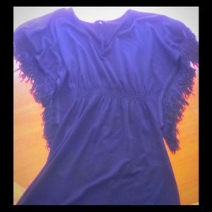 Black dress with fringe (Heart Soul)