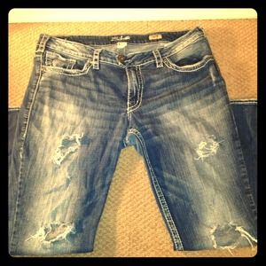 Silver Jeans 18x31--Tuesday Bootcut, Distressed