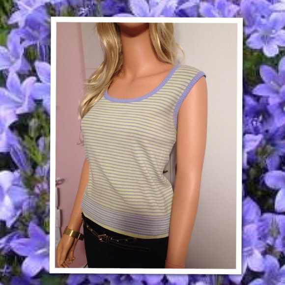 Periwinkle and light Green Stretch Shell - Picture 2 of 3