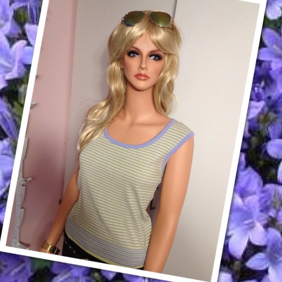 Periwinkle and light Green Stretch Shell - Picture 3 of 3