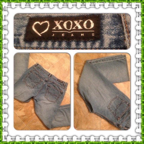 XOXO Cropped Jeans Frayed Leg️