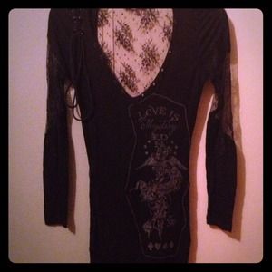 Ed hardy lace dress