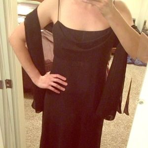 Black evening gown. Size 8
