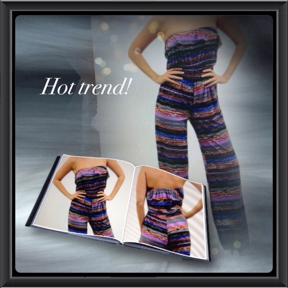 Other - Multi color jumpsuit. Made in USA!