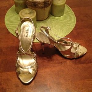Guess by Marciano - Gold Heels ✂PRICE CUT!✂