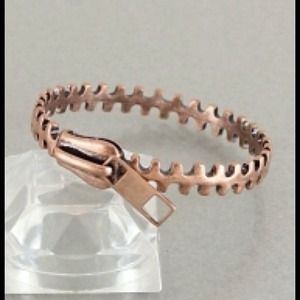 Bronze Zipper Bangle