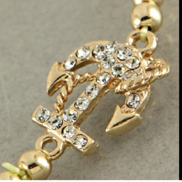 Gold Rhinestone Bracelet - Picture 2 of 2