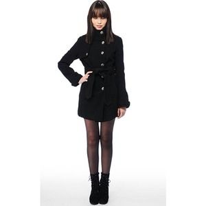 Jack by BB Dakota Trench Coat XS Black