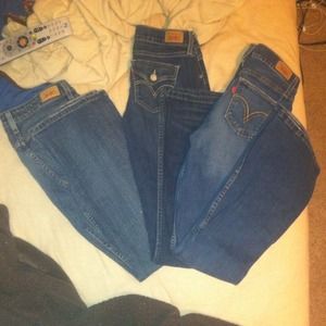 3 pairs Levi jeans size 1