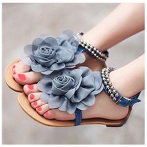 *Sold* Flower sandals