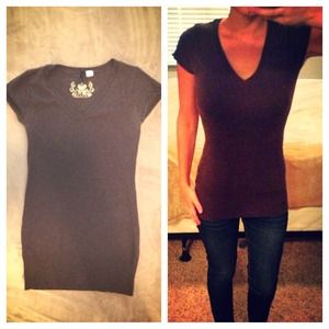 Cute Long Brown Sweater