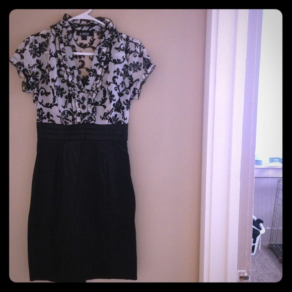 Black and white dress