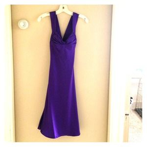 Purple cocktail dress