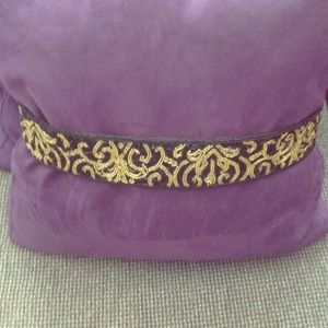 Black & gold beaded belt