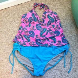 Old Navy Plus Size Swimsuit Tankini 2x 3x