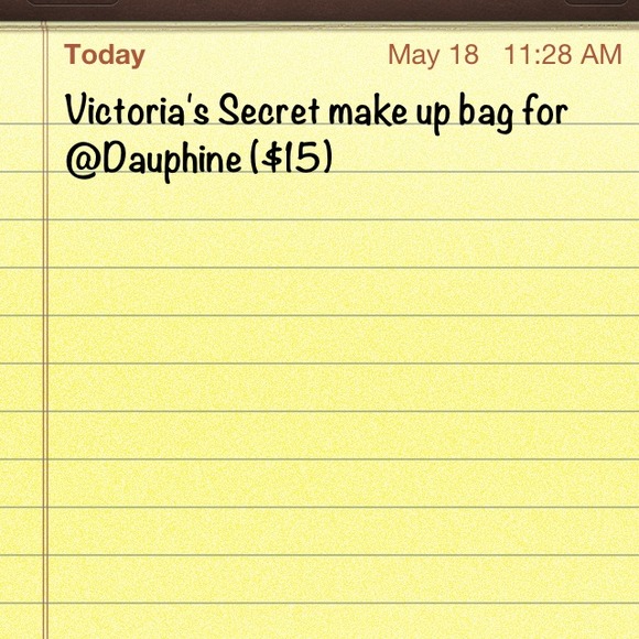 Victoria's Secret make up bag!