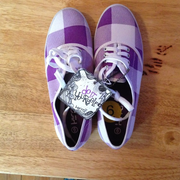 kirra Shoes - 🚫Reserved for Tina_Bina🚫 purple plaid sneakers