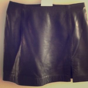 Black Leather Skirt