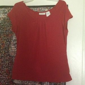 Dark red shirt