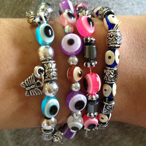 Evil eye bracelets (6)