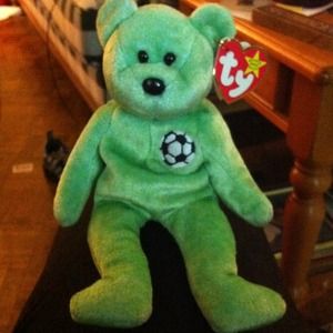 Soccer beanie baby