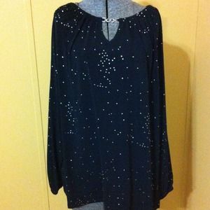 Super nice black blouse with studded detail