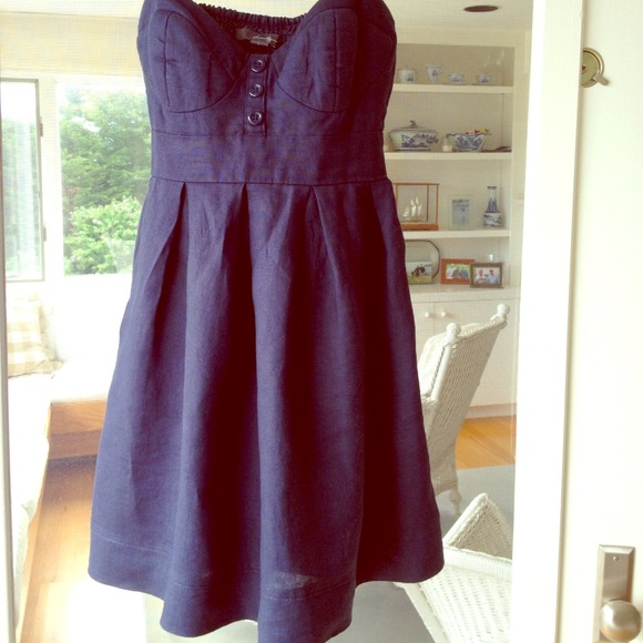 Navy Blue F21 Linen Dress