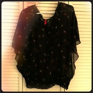 ⬇REDUCED⬇Brown see-through blouse