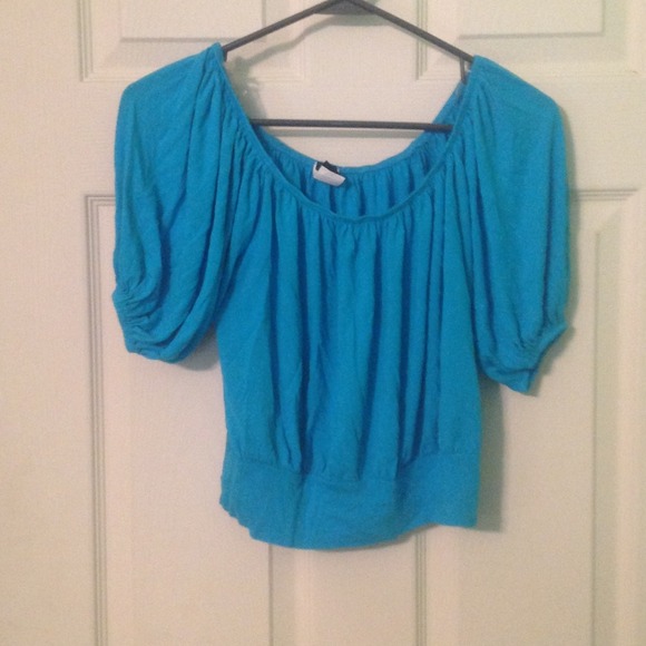 Turquoise top