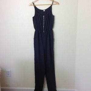 Navy Blue Jumpsuit Romper