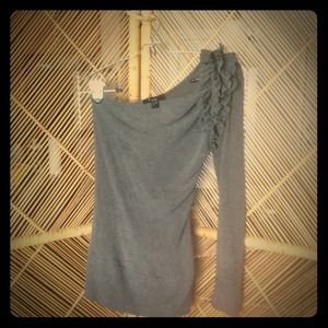 Forever 21 asymmetrical long sleeve sweater