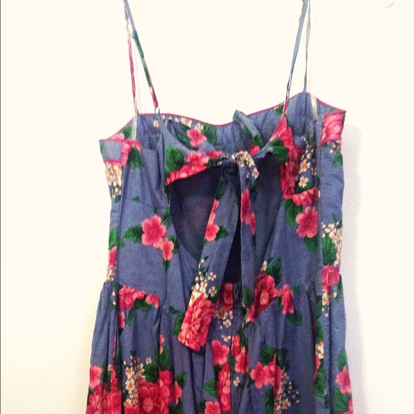 Floral Bustier Cut-Out Dress - Picture 2 of 4