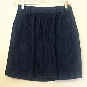 High-waisted Denim Skirt