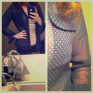 Trending transparent button up top!