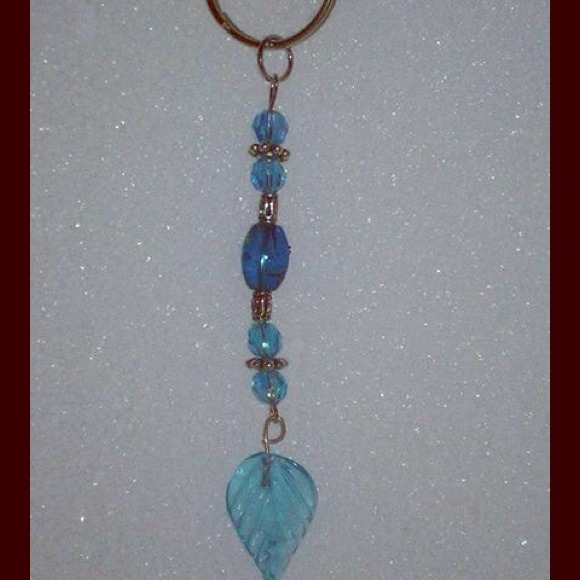 hand made keychains with glass bead