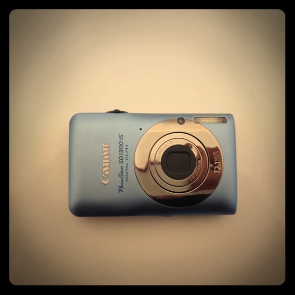 Cannon blue camera