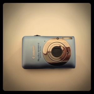 Cannon blue camera