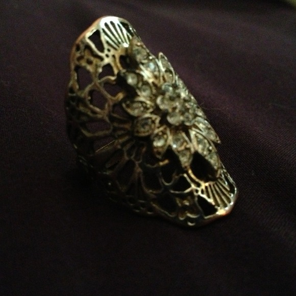Gold diamond encrypted ring! - Picture 1 of 1
