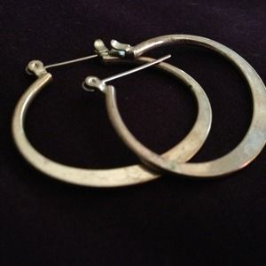 Silver hoops!