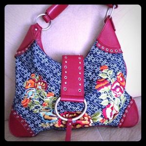 BCBG floral design purse.
