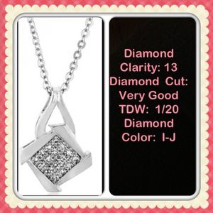 GENUINE Diamond Accented Necklace WORTH EVERY CENT